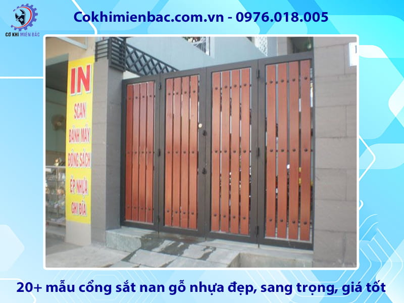 20+ mẫu cổng sắt nan gỗ nhựa đẹp, sang trọng, giá tốt 20+ mẫu cổng sắt nan gỗ nhựa đẹp, sang trọng, giá tốt