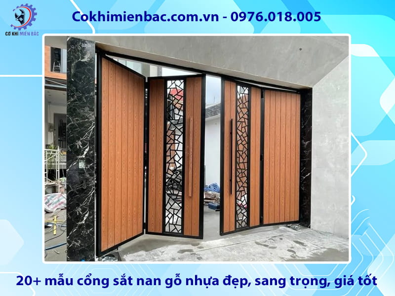 20+ mẫu cổng sắt nan gỗ nhựa đẹp, sang trọng, giá tốt 20+ mẫu cổng sắt nan gỗ nhựa đẹp, sang trọng, giá tốt