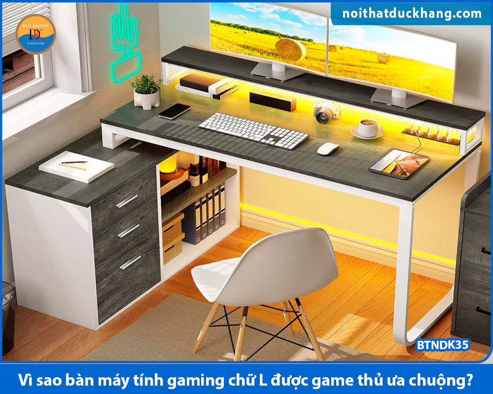 Vì sao bàn máy tính gaming chữ L được game thủ ưa chuộng? Vì sao bàn máy tính gaming chữ L được game thủ ưa chuộng?