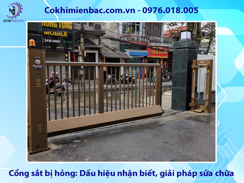 Cổng sắt bị hỏng: Dấu hiệu nhận biết và giải pháp sửa chữa