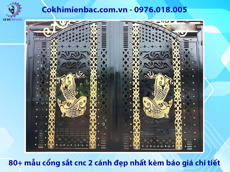 80+ mẫu cổng sắt cnc 2 cánh đẹp nhất kèm báo giá chi tiết 80+ mẫu cổng sắt cnc 2 cánh đẹp nhất kèm báo giá chi tiết