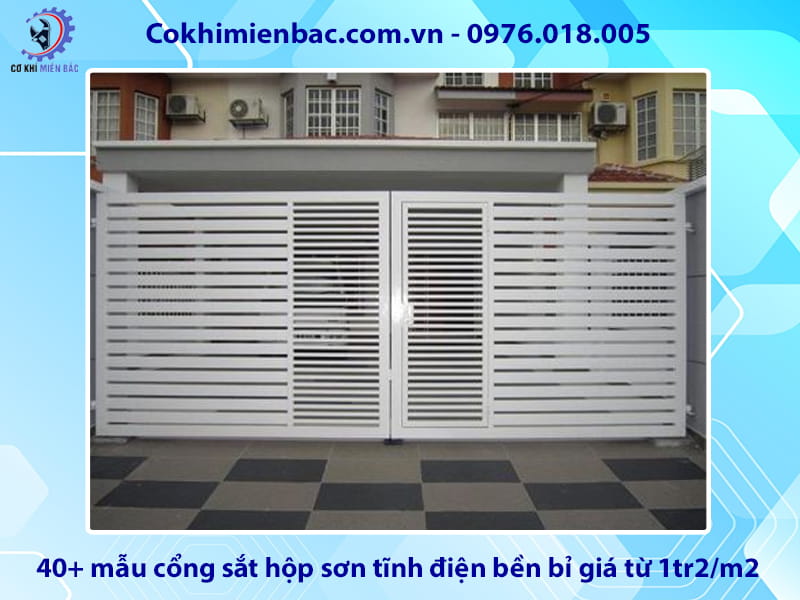 40+ mẫu cổng sắt hộp sơn tĩnh điện bền bỉ giá từ 1tr2/m2 40+ mẫu cổng sắt hộp sơn tĩnh điện bền bỉ giá từ 1tr2/m2