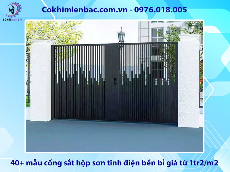 40+ mẫu cổng sắt hộp sơn tĩnh điện bền bỉ giá từ 1tr2/m2 40+ mẫu cổng sắt hộp sơn tĩnh điện bền bỉ giá từ 1tr2/m2