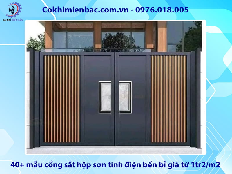40+ mẫu cổng sắt hộp sơn tĩnh điện bền bỉ giá từ 1tr2/m2 40+ mẫu cổng sắt hộp sơn tĩnh điện bền bỉ giá từ 1tr2/m2