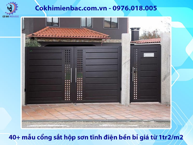 40+ mẫu cổng sắt hộp sơn tĩnh điện bền bỉ giá từ 1tr2/m2 40+ mẫu cổng sắt hộp sơn tĩnh điện bền bỉ giá từ 1tr2/m2