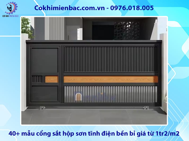 40+ mẫu cổng sắt hộp sơn tĩnh điện bền bỉ giá từ 1tr2/m2 40+ mẫu cổng sắt hộp sơn tĩnh điện bền bỉ giá từ 1tr2/m2