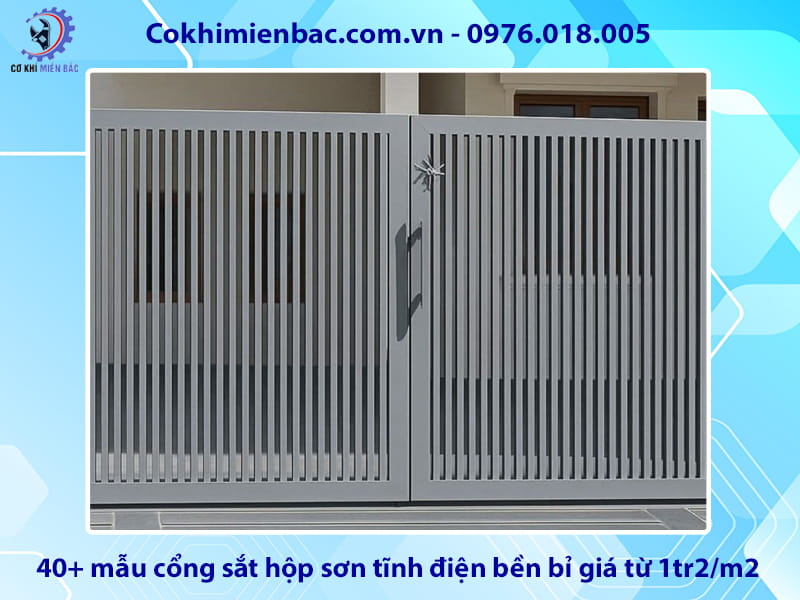 40+ mẫu cổng sắt hộp sơn tĩnh điện bền bỉ giá từ 1tr2/m2 40+ mẫu cổng sắt hộp sơn tĩnh điện bền bỉ giá từ 1tr2/m2
