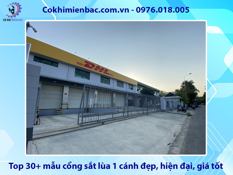 Top 30+ mẫu cổng sắt lùa 1 cánh đẹp, hiện đại, giá tốt 2026