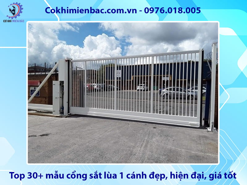 Top 30+ mẫu cổng sắt lùa 1 cánh đẹp, hiện đại, giá tốt 2026