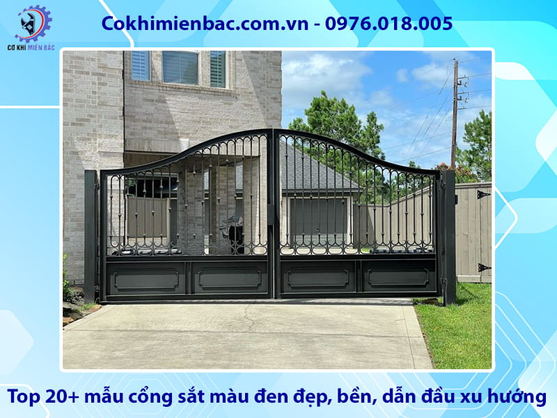 Top 20+ mẫu cổng sắt màu đen đẹp, bền, dẫn đầu xu hướng Top 20+ mẫu cổng sắt màu đen đẹp, bền, dẫn đầu xu hướng