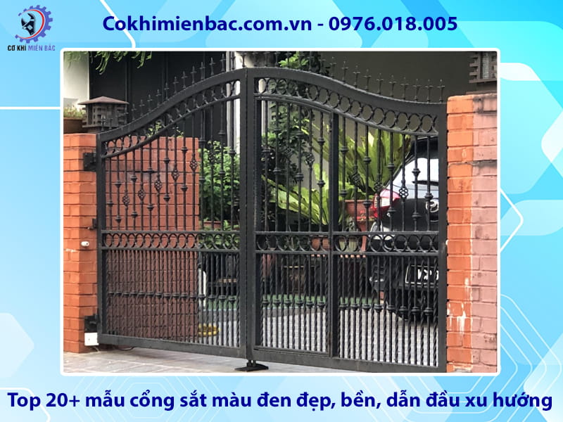 Top 20+ mẫu cổng sắt màu đen đẹp, bền, dẫn đầu xu hướng Top 20+ mẫu cổng sắt màu đen đẹp, bền, dẫn đầu xu hướng