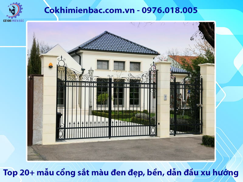Top 20+ mẫu cổng sắt màu đen đẹp, bền, dẫn đầu xu hướng Top 20+ mẫu cổng sắt màu đen đẹp, bền, dẫn đầu xu hướng