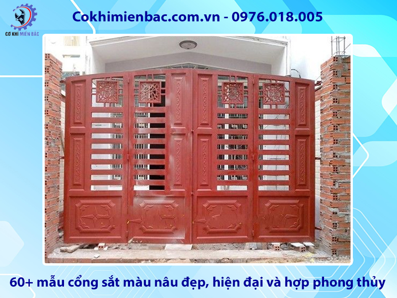 60+ mẫu cổng sắt màu nâu đẹp, hiện đại và hợp phong thủy 60+ mẫu cổng sắt màu nâu đẹp, hiện đại và hợp phong thủy