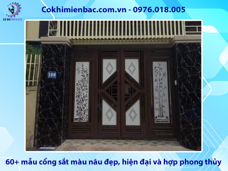 60+ mẫu cổng sắt màu nâu đẹp, hiện đại và hợp phong thủy 60+ mẫu cổng sắt màu nâu đẹp, hiện đại và hợp phong thủy