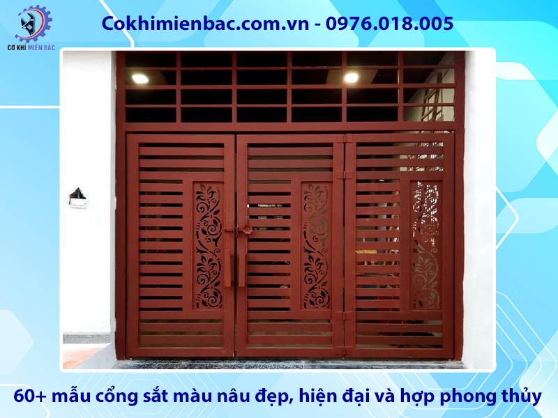 60+ mẫu cổng sắt màu nâu đẹp, hiện đại và hợp phong thủy 60+ mẫu cổng sắt màu nâu đẹp, hiện đại và hợp phong thủy