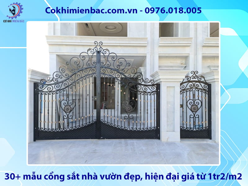 30+ mẫu cổng sắt nhà vườn đẹp, hiện đại giá từ 1tr2/m2 30+ mẫu cổng sắt nhà vườn đẹp, hiện đại giá từ 1tr2/m2