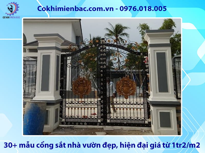 30+ mẫu cổng sắt nhà vườn đẹp, hiện đại giá từ 1tr2/m2 30+ mẫu cổng sắt nhà vườn đẹp, hiện đại giá từ 1tr2/m2