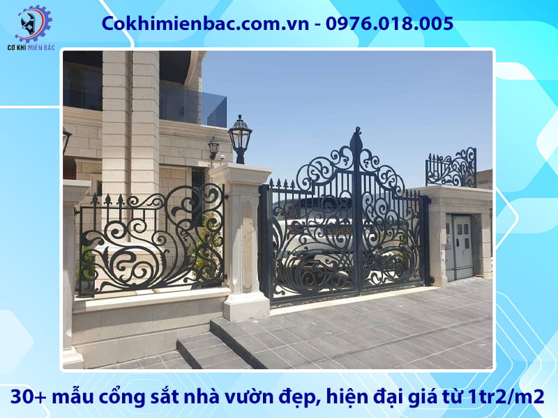 30+ mẫu cổng sắt nhà vườn đẹp, hiện đại giá từ 1tr2/m2 30+ mẫu cổng sắt nhà vườn đẹp, hiện đại giá từ 1tr2/m2
