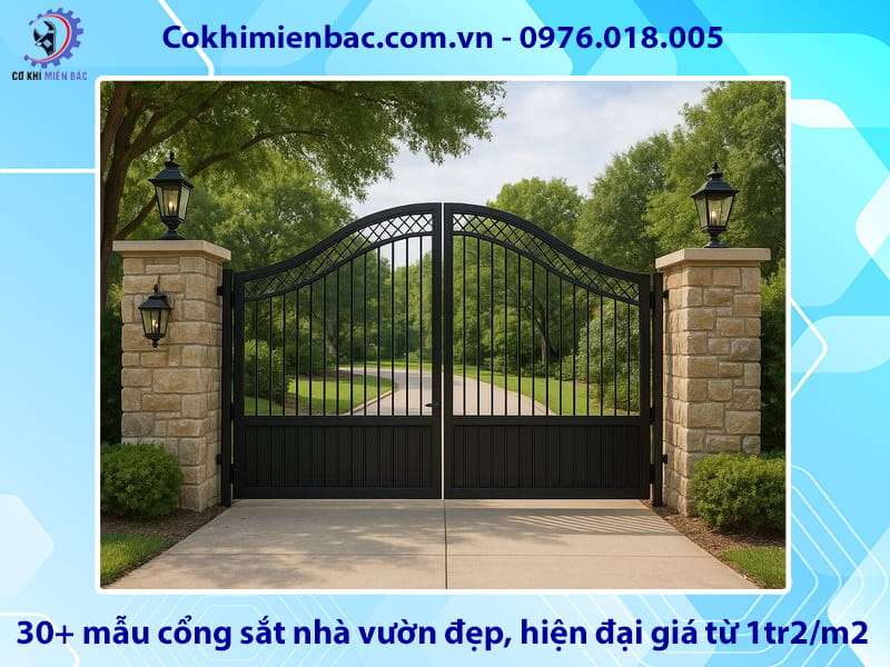 30+ mẫu cổng sắt nhà vườn đẹp, hiện đại giá từ 1tr2/m2 30+ mẫu cổng sắt nhà vườn đẹp, hiện đại giá từ 1tr2/m2