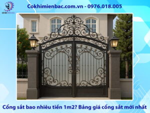 Cổng sắt bao nhiêu tiền 1m2? Bảng giá cổng sắt mới nhất