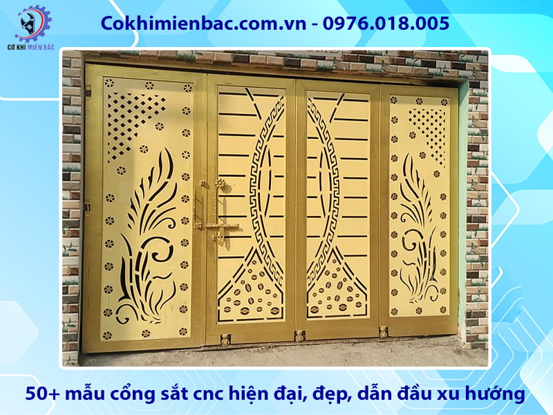 50+ mẫu cổng sắt cnc hiện đại, đẹp, dẫn đầu xu hướng