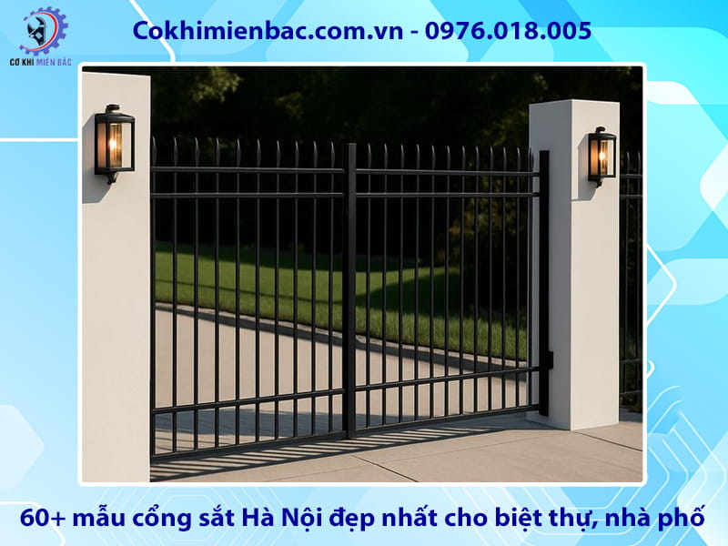 60+ mẫu cổng sắt Hà Nội đẹp nhất cho biệt thự, nhà phố