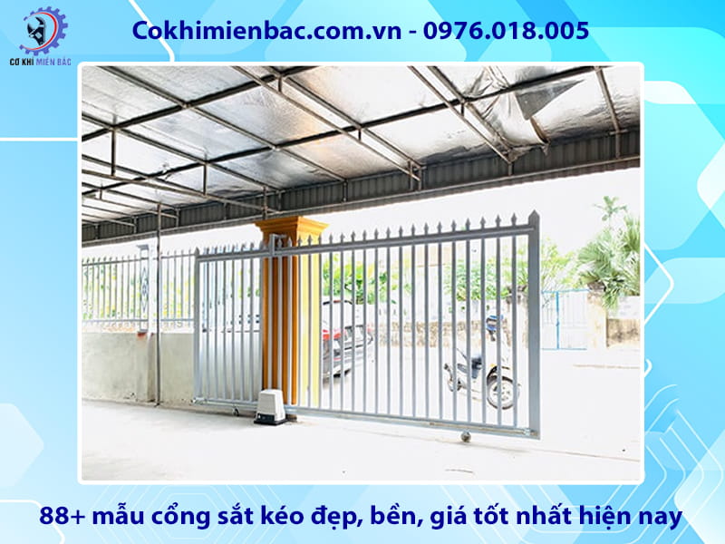 88+ mẫu cổng sắt kéo đẹp, bền, giá tốt nhất hiện nay