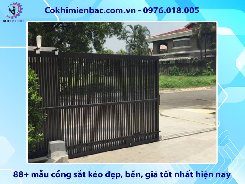 88+ mẫu cổng sắt kéo đẹp, bền, giá tốt nhất hiện nay
