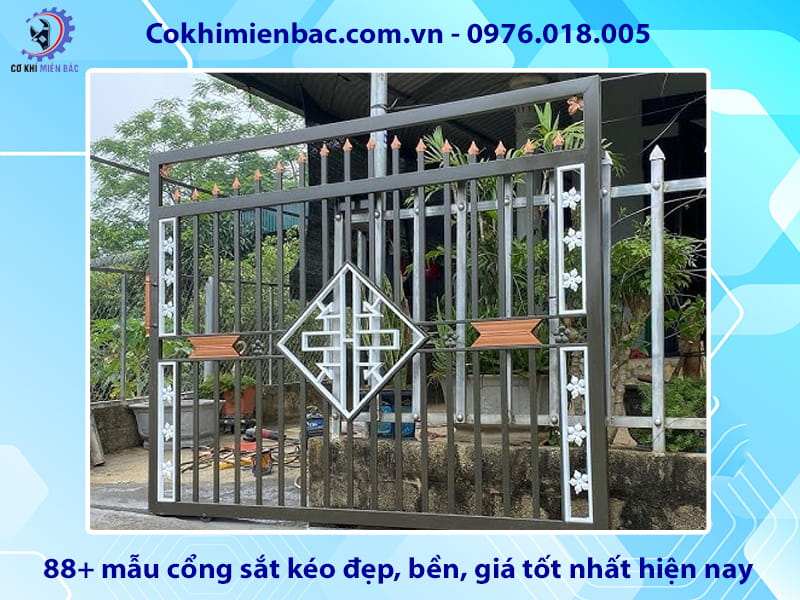 88+ mẫu cổng sắt kéo đẹp, bền, giá tốt nhất hiện nay