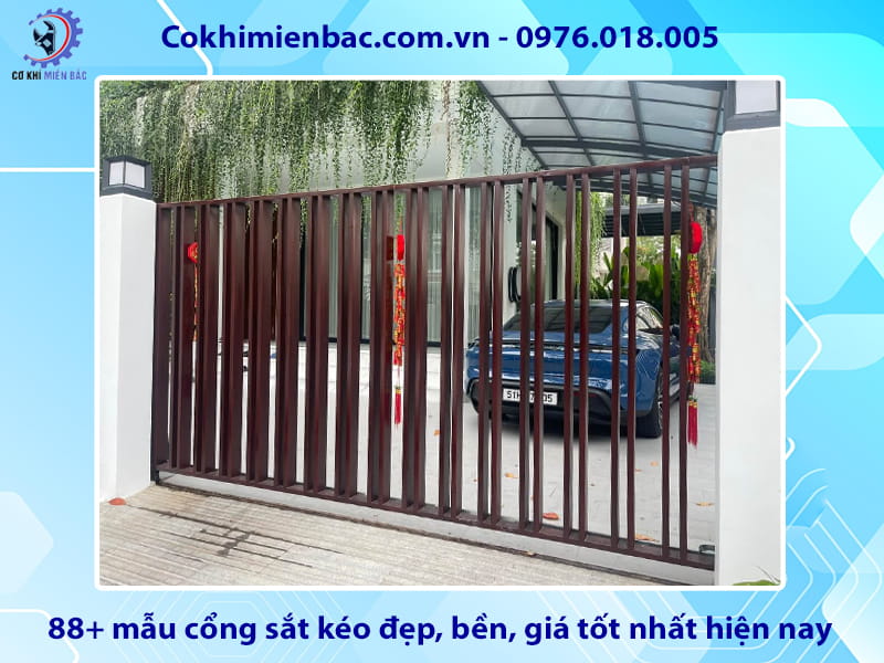 88+ mẫu cổng sắt kéo đẹp, bền, giá tốt nhất hiện nay