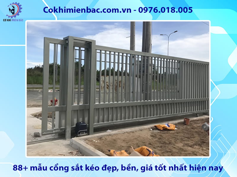 88+ mẫu cổng sắt kéo đẹp, bền, giá tốt nhất hiện nay