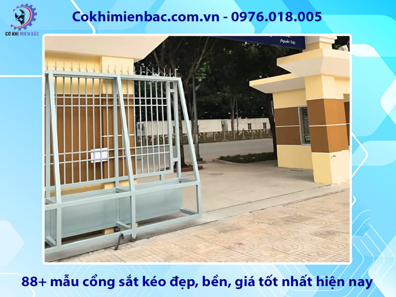 88+ mẫu cổng sắt kéo đẹp, bền, giá tốt nhất hiện nay