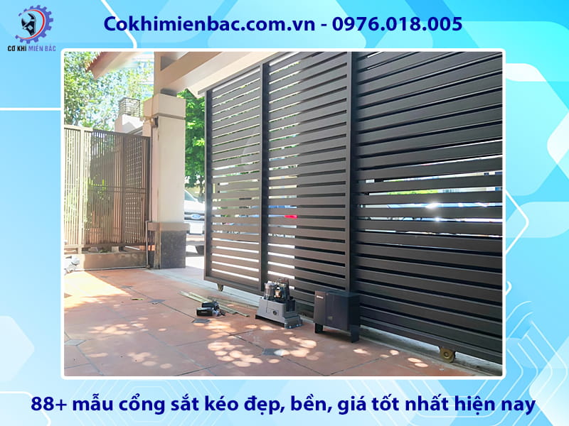 88+ mẫu cổng sắt kéo đẹp, bền, giá tốt nhất hiện nay