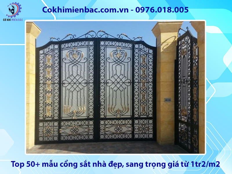 Top 50+ mẫu cổng sắt nhà đẹp, sang trọng giá từ 1tr2/m2 Top 50+ mẫu cổng sắt nhà đẹp, sang trọng giá từ 1tr2/m2