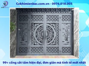 99+ cổng sắt tấm hiện đại, đơn giản mà tinh tế mới nhất
