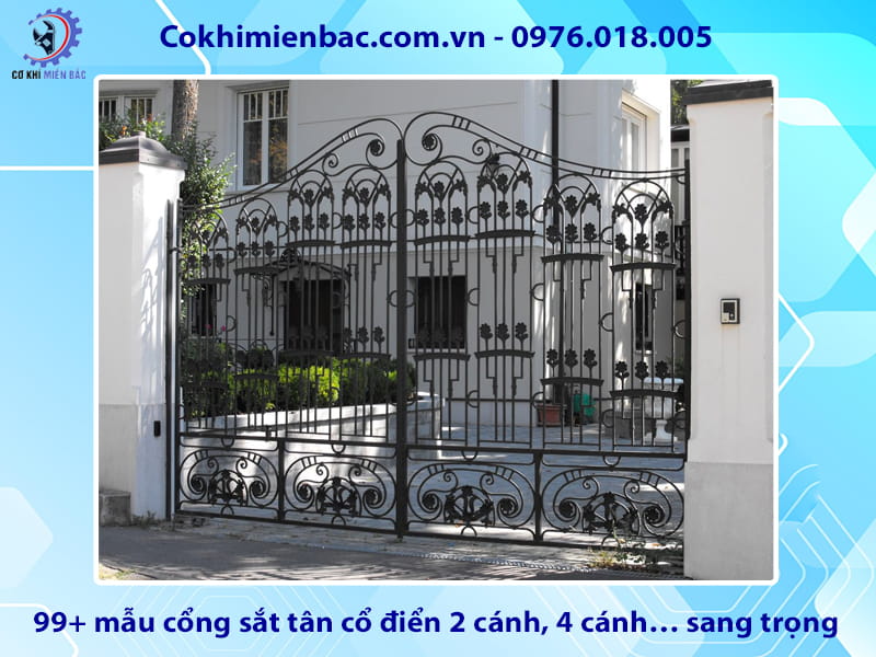 99+ mẫu cổng sắt tân cổ điển 2 cánh, 4 cánh… sang trọng 99+ mẫu cổng sắt tân cổ điển 2 cánh, 4 cánh… sang trọng