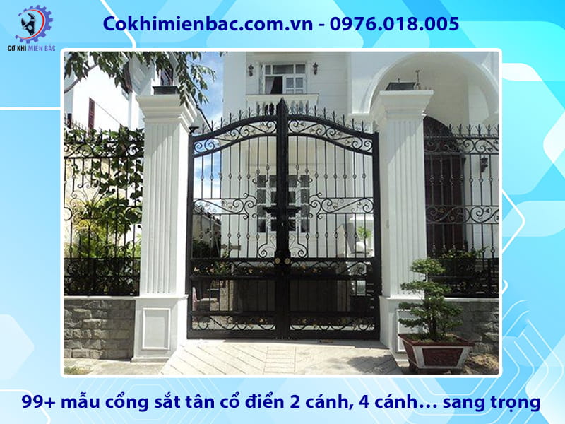 99+ mẫu cổng sắt tân cổ điển 2 cánh, 4 cánh… sang trọng 99+ mẫu cổng sắt tân cổ điển 2 cánh, 4 cánh… sang trọng