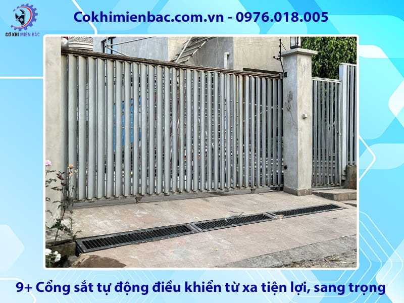 9+ Cổng sắt tự động điều khiển từ xa tiện lợi, sang trọng 9+ Cổng sắt tự động điều khiển từ xa tiện lợi, sang trọng