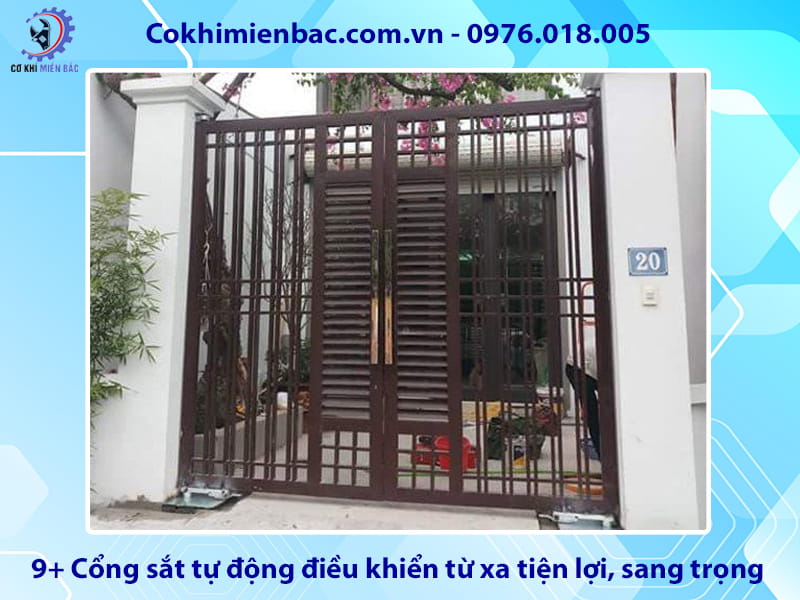 9+ Cổng sắt tự động điều khiển từ xa tiện lợi, sang trọng 9+ Cổng sắt tự động điều khiển từ xa tiện lợi, sang trọng
