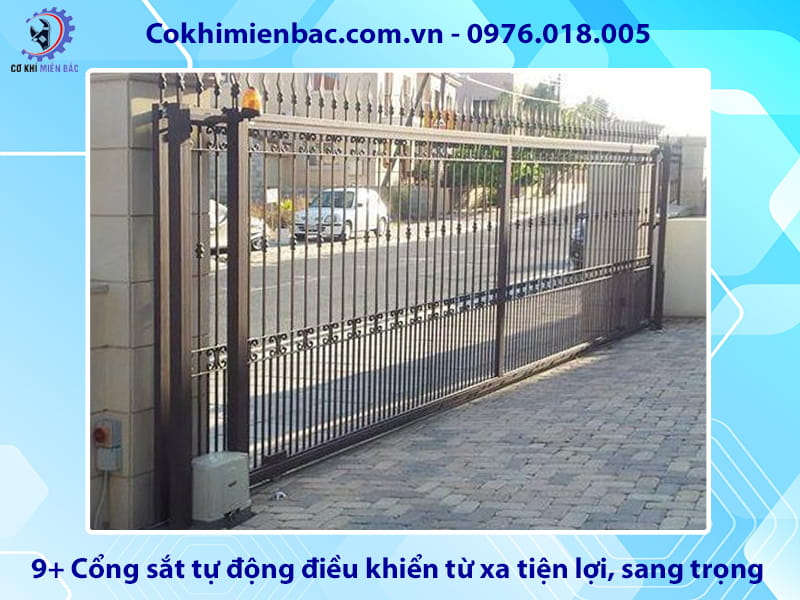 9+ Cổng sắt tự động điều khiển từ xa tiện lợi, sang trọng 9+ Cổng sắt tự động điều khiển từ xa tiện lợi, sang trọng