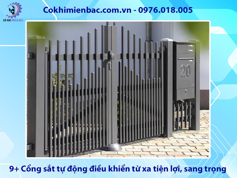 9+ Cổng sắt tự động điều khiển từ xa tiện lợi, sang trọng