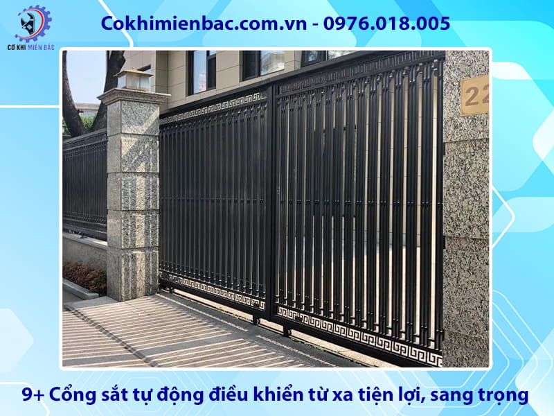 9+ Cổng sắt tự động điều khiển từ xa tiện lợi, sang trọng 9+ Cổng sắt tự động điều khiển từ xa tiện lợi, sang trọng
