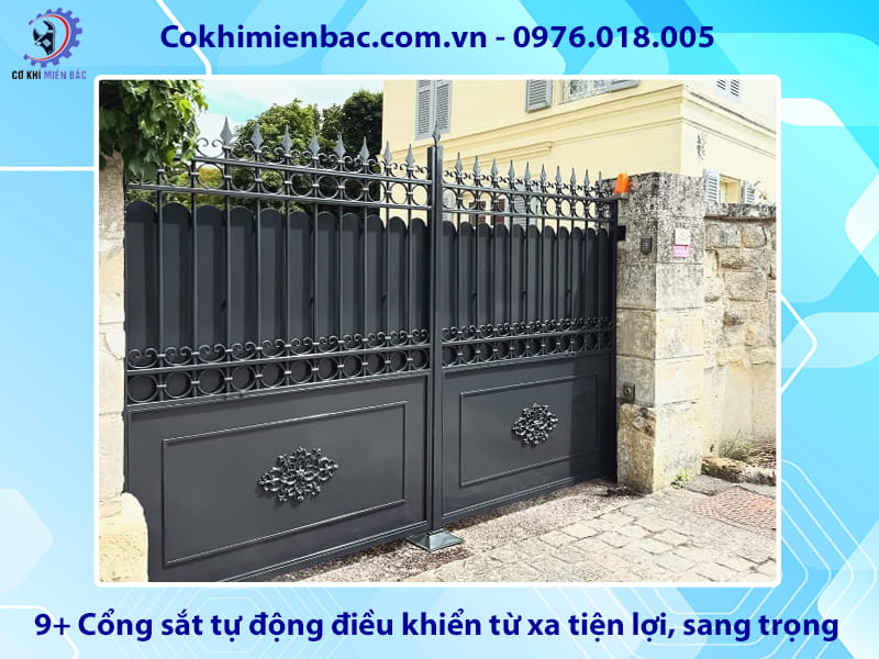 9+ Cổng sắt tự động điều khiển từ xa tiện lợi, sang trọng 9+ Cổng sắt tự động điều khiển từ xa tiện lợi, sang trọng