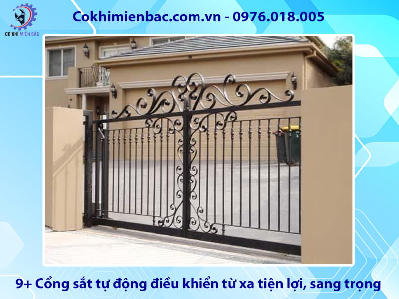 9+ Cổng sắt tự động điều khiển từ xa tiện lợi, sang trọng 9+ Cổng sắt tự động điều khiển từ xa tiện lợi, sang trọng