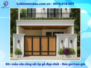 80+ mẫu cửa cổng sắt ốp gỗ đẹp nhất – Báo giá trọn gói