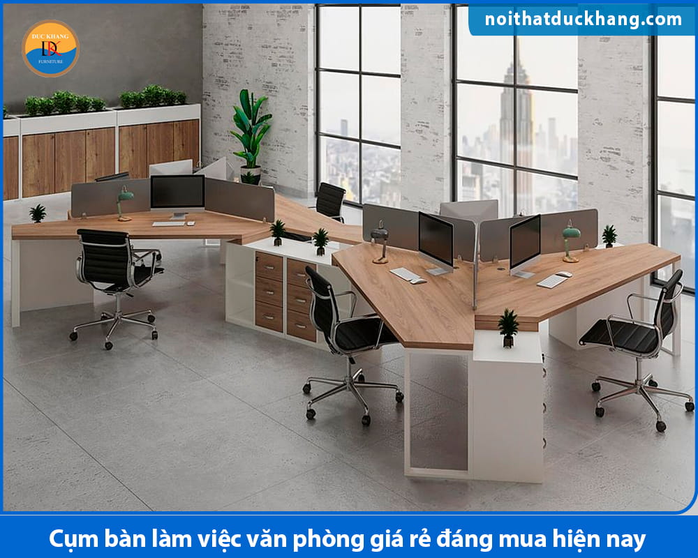 Cụm bàn làm việc văn phòng giá rẻ đáng mua hiện nay