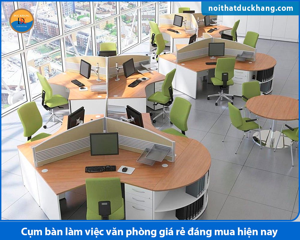 Cụm bàn làm việc văn phòng giá rẻ đáng mua hiện nay