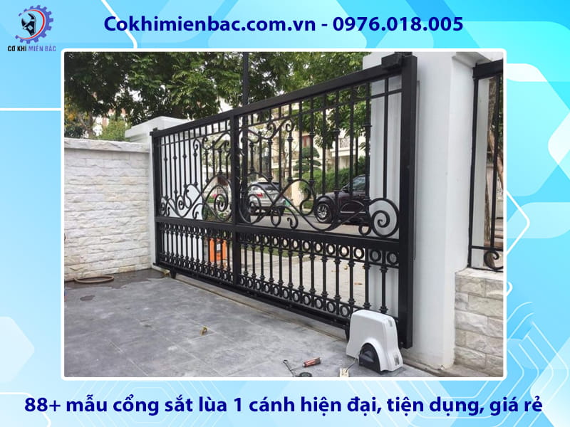 88+ mẫu cổng sắt lùa 1 cánh hiện đại, tiện dụng, giá rẻ 88+ mẫu cổng sắt lùa 1 cánh hiện đại, tiện dụng, giá rẻ