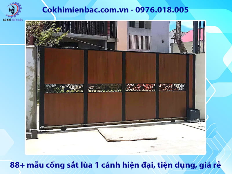88+ mẫu cổng sắt lùa 1 cánh hiện đại, tiện dụng, giá rẻ 88+ mẫu cổng sắt lùa 1 cánh hiện đại, tiện dụng, giá rẻ