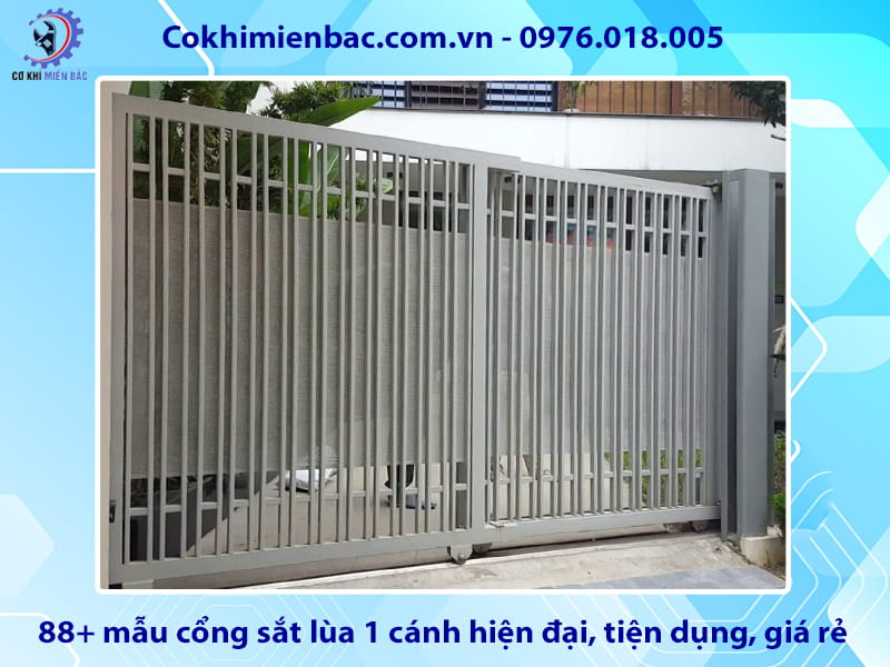 88+ mẫu cổng sắt lùa 1 cánh hiện đại, tiện dụng, giá rẻ 88+ mẫu cổng sắt lùa 1 cánh hiện đại, tiện dụng, giá rẻ